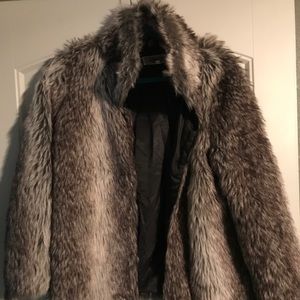 Faux fur coat